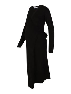 Pletené pletené šaty Dorothy Perkins Maternity čierna