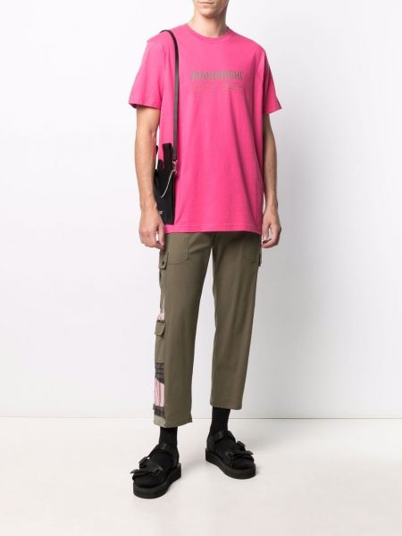 Camiseta con estampado Maharishi rosa