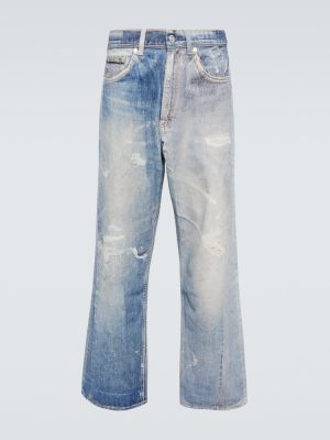 Voľné džínsy s rovným strihom Our Legacy modrá