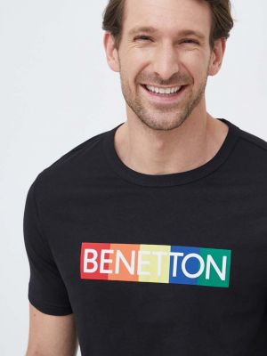 United Colors of Benetton pamut póló nyomott mintás