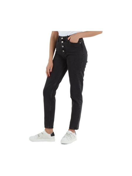 Jeansy skinny z wysoką talią Calvin Klein Jeans czarne