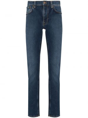 Slank stretch jeans Nudie Jeans blå