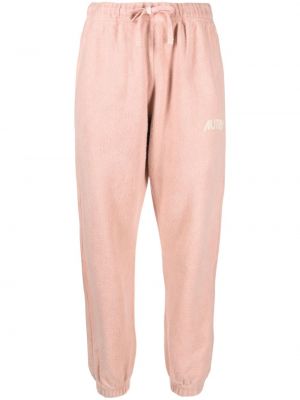 Pantaloni din bumbac Autry roz