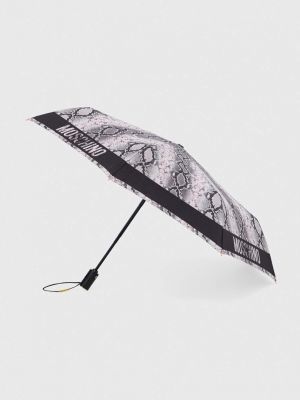 Czarny parasol Moschino