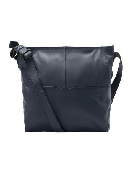 Кожаная сумка через плечо Vld Voi Leather Design синяя
