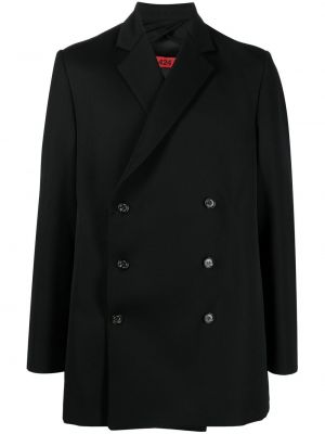 Vlnený kabát 424 čierna