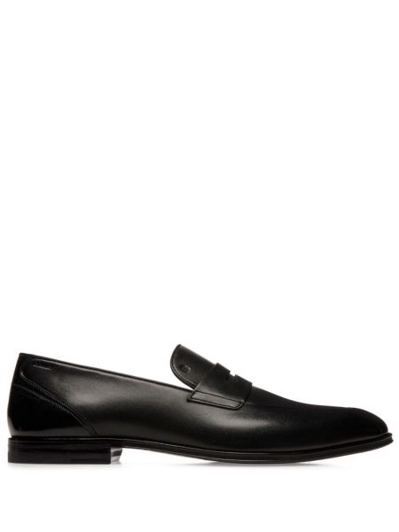 Læder loafers Bally sort