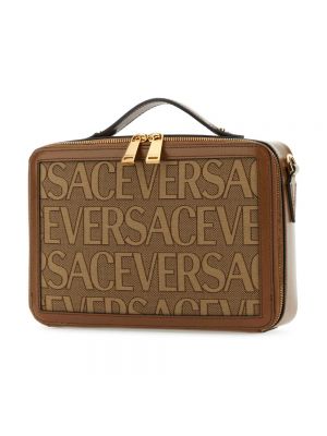 Bolso clutch Versace marrón