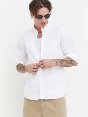 Pernata košulja s gumbima Hollister Co. bijela