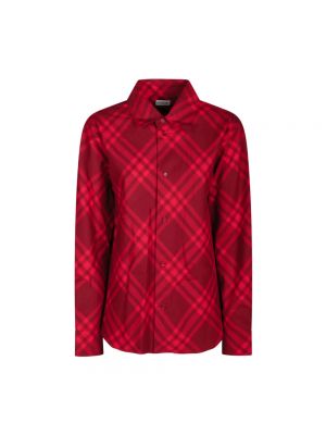 Koszula Burberry czerwona