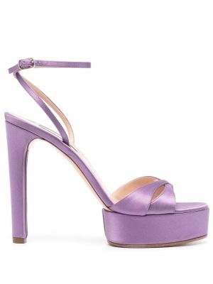 Sandaletter i satin Casadei lila