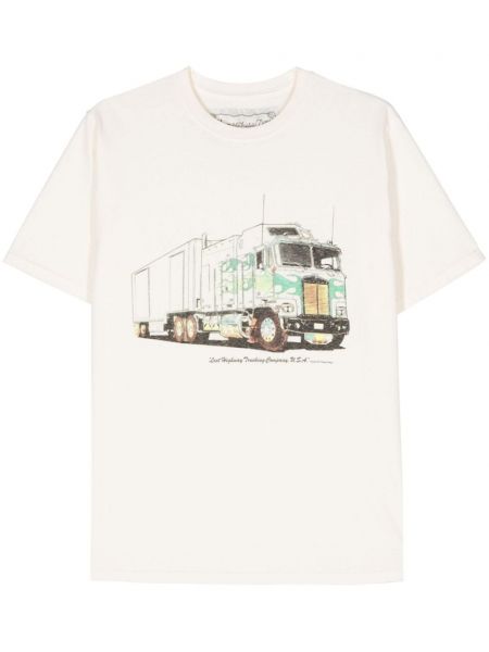 T-shirt en coton One Of These Days blanc