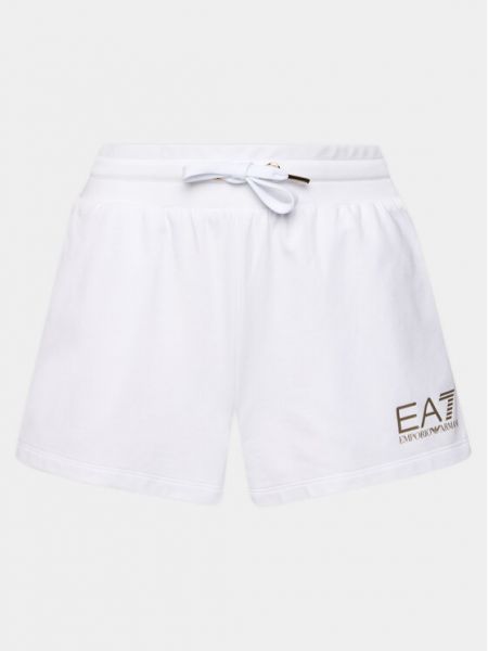 Shorts de sport Ea7 Emporio Armani blanc
