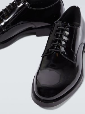 Lakkozott bőr derby cipő Dolce&gabbana fekete