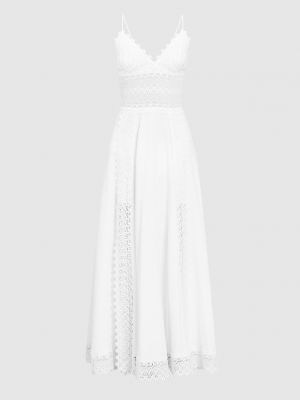 Белое кружевное вечернее платье Charo Ruiz