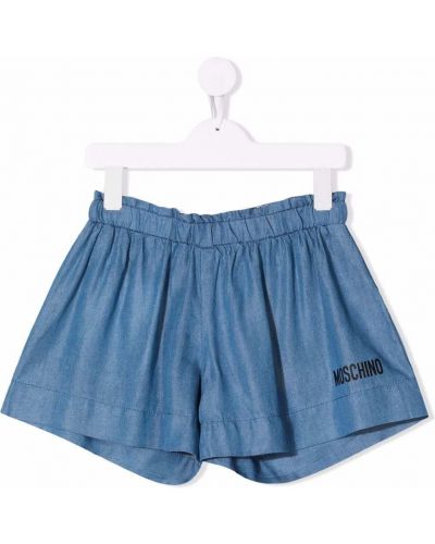 Denimshorts for piger Moschino Kids blå