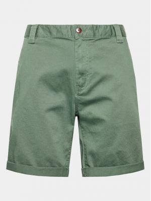 Дънкови шорти slim Tommy Jeans зелено