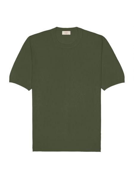 Leinen t-shirt aus baumwoll Altea grün