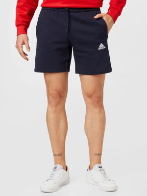 Športové pruhované priliehavé šortky Adidas Sportswear modrá