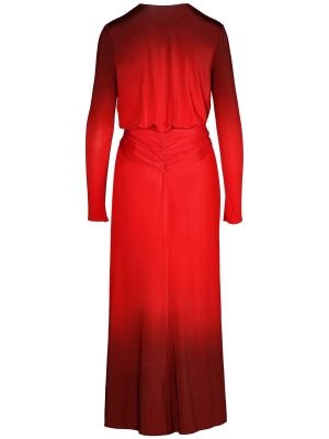 Sukienka midi z wiskozy Johanna Ortiz czerwona