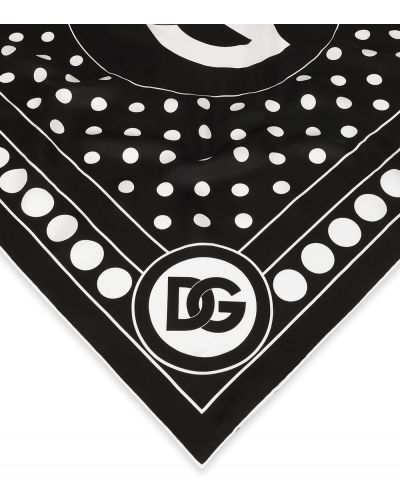 Pañuelo con lunares Dolce & Gabbana negro