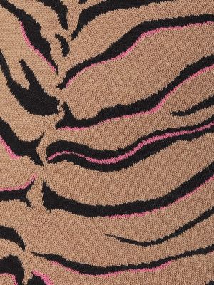Tigrovaný vlnený sveter s potlačou Stella Mccartney