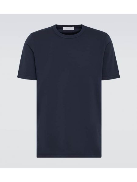 T-shirt di cotone in jersey Gabriela Hearst blu