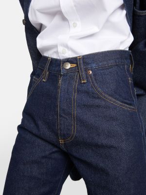 High waist straight jeans Maison Margiela blau