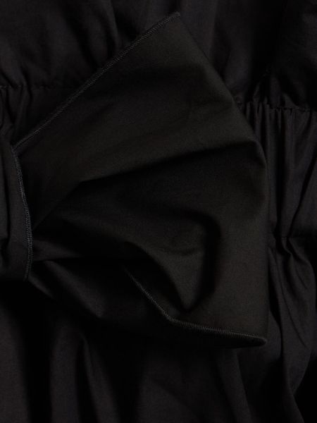 Camisa con lazo de algodón Patou negro