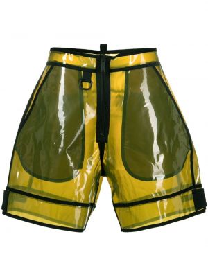 Genomskinliga shorts Dsquared2 grön