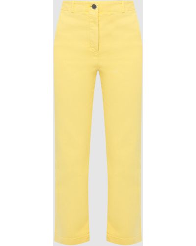 Прямые джинсы Loro Piana желтые