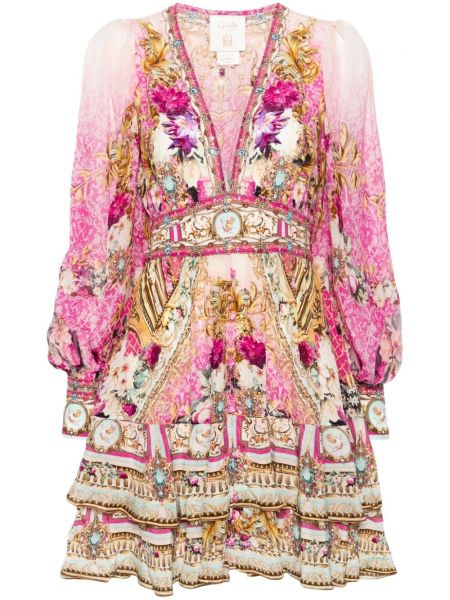 Minikleid mit rüschen Camilla pink
