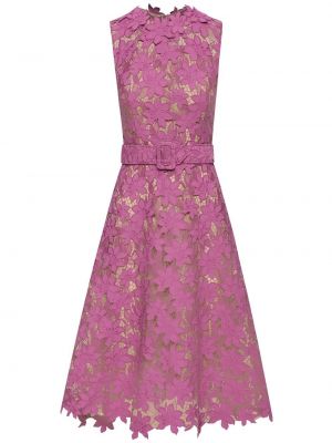 Blonder floral dress Oscar De La Renta lilla