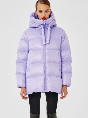 Утепленная куртка снежная королева фиолетовая
