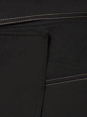 Mini spódniczka bawełniana Helmut Lang czarna
