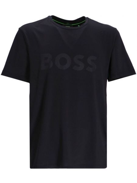 T-shirt mit print Boss schwarz