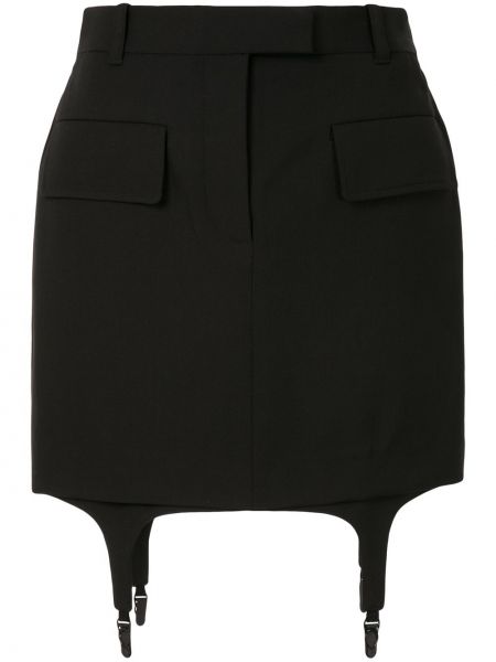 Трикотажная юбка мини Vera Wang, черная