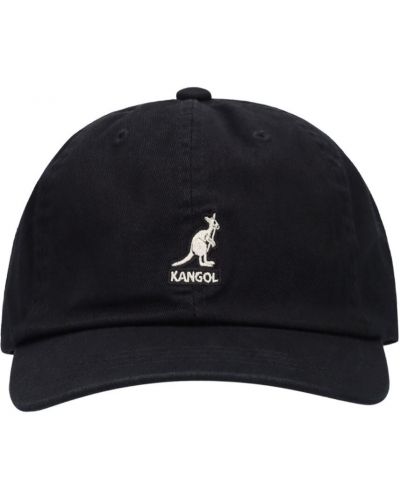 Gorra de algodón Kangol negro