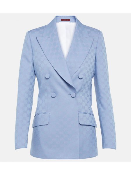 Blazer à double boutonnage Gucci bleu