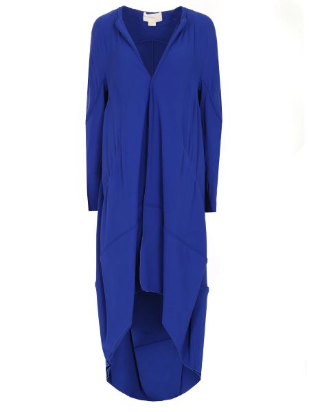 Асимметричное пальто Antonio Berardi синее