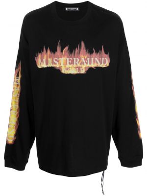 Trykt sweatshirt Mastermind World svart