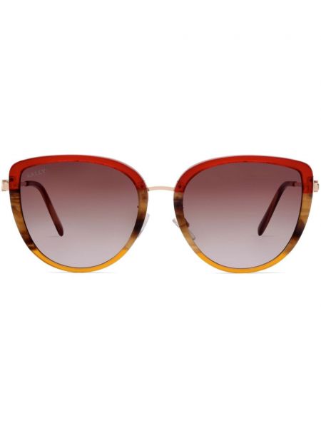 Oversize saulesbrilles Bally sarkans