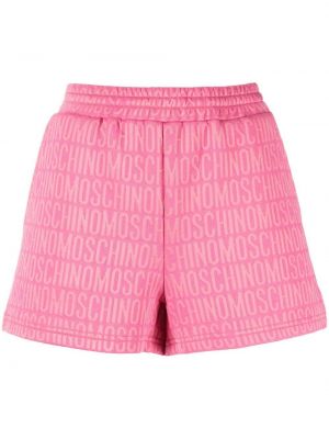 Mustriline lühikesed püksid Moschino roosa