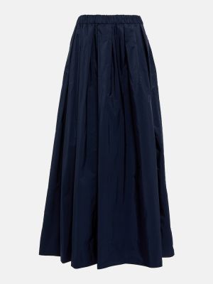 Plisovaná dlhá sukňa 's Max Mara modrá