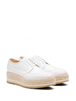 Zapatos derby Prada blanco