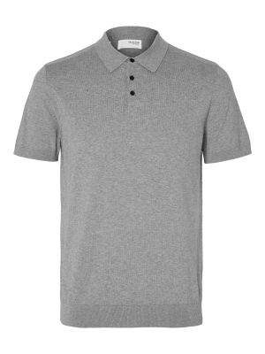 Polo Selected Homme gris
