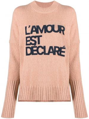 Trykt lang genser Zadig&voltaire rosa