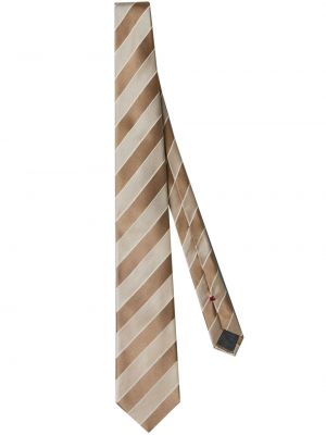 Jedwabny krawat Brunello Cucinelli brązowy