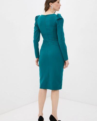 Зеленое кожаное платье Avemod