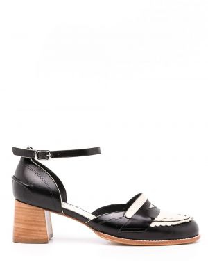 Kožené sandály Sarah Chofakian černé